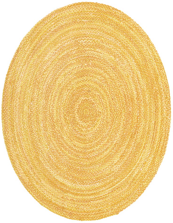 Detail image of 8' x 8'  Hand Braided Chindi Round Rug