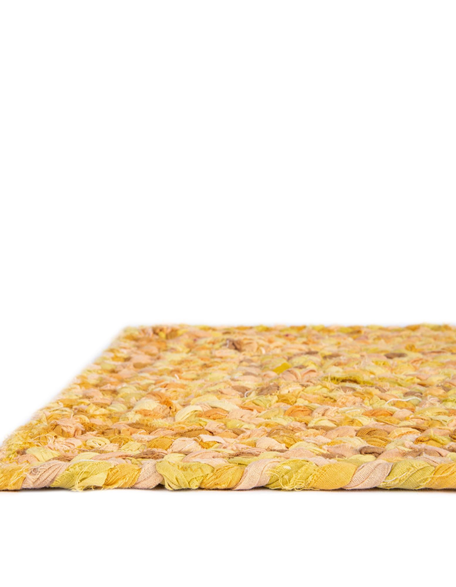 2' 7 x 6' 1 Handmade Braided Chindi Runner Rug