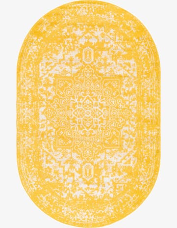 Yellow Arlington Oval Rug