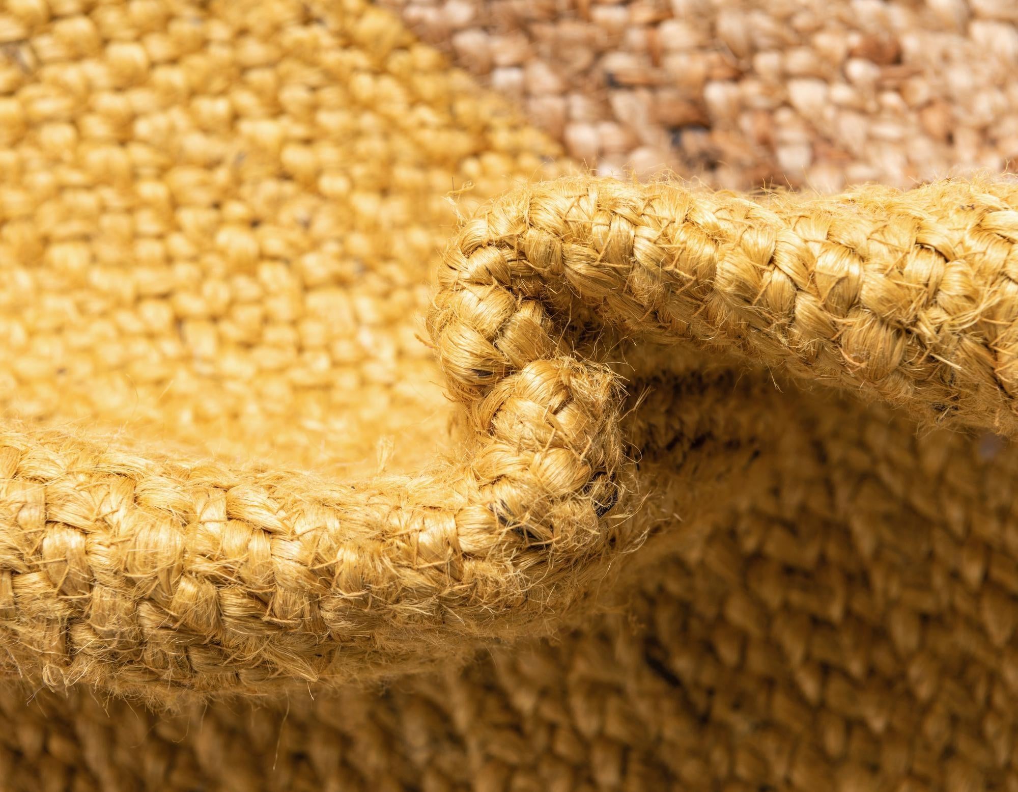 5' 1 x 8' Handmade Braided Jute Oval Rug