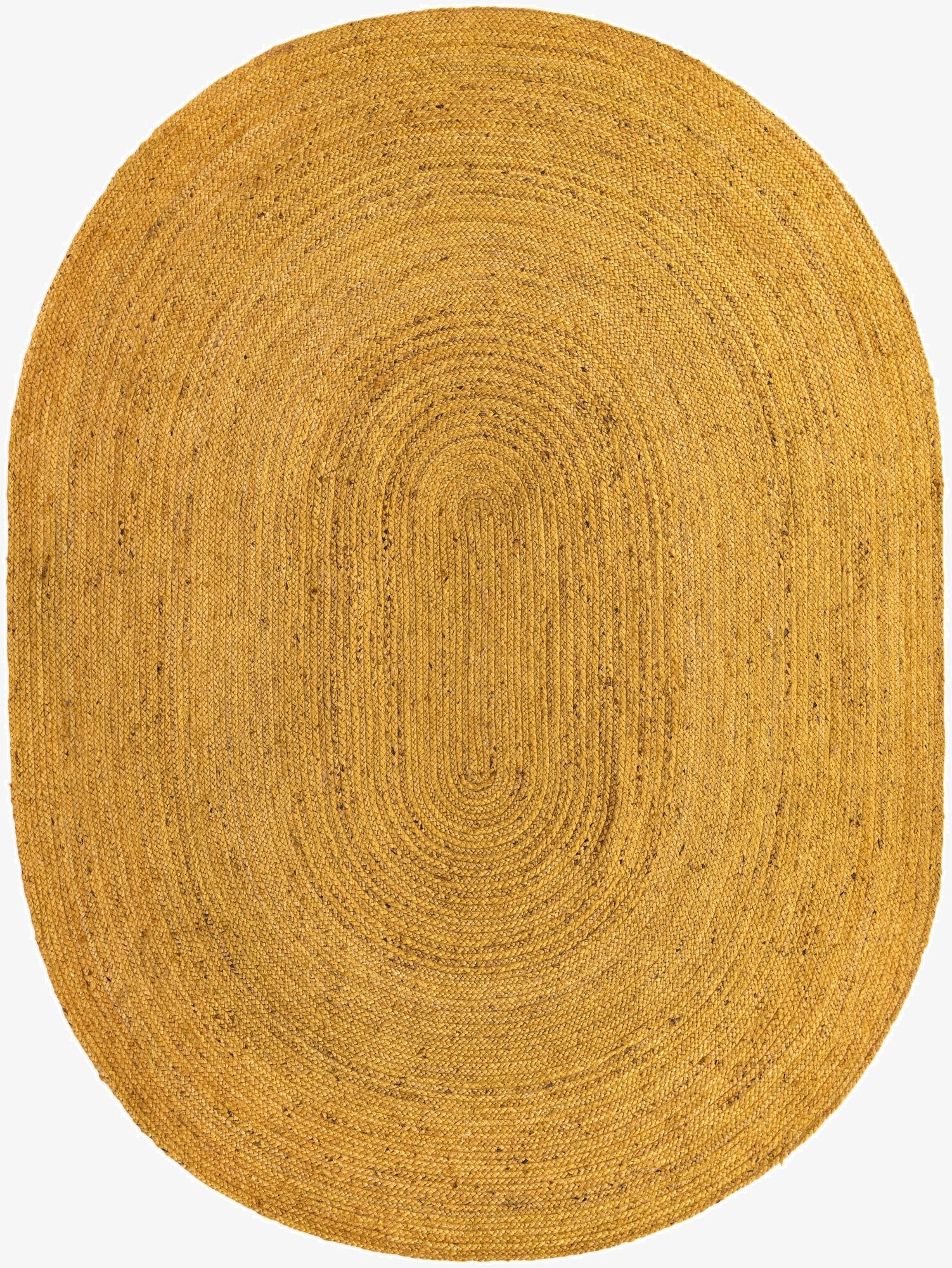 8' x 10'  Hand Braided Jute Oval Rug