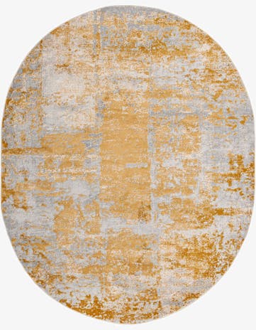 Yellow Finsbury Oval Rug