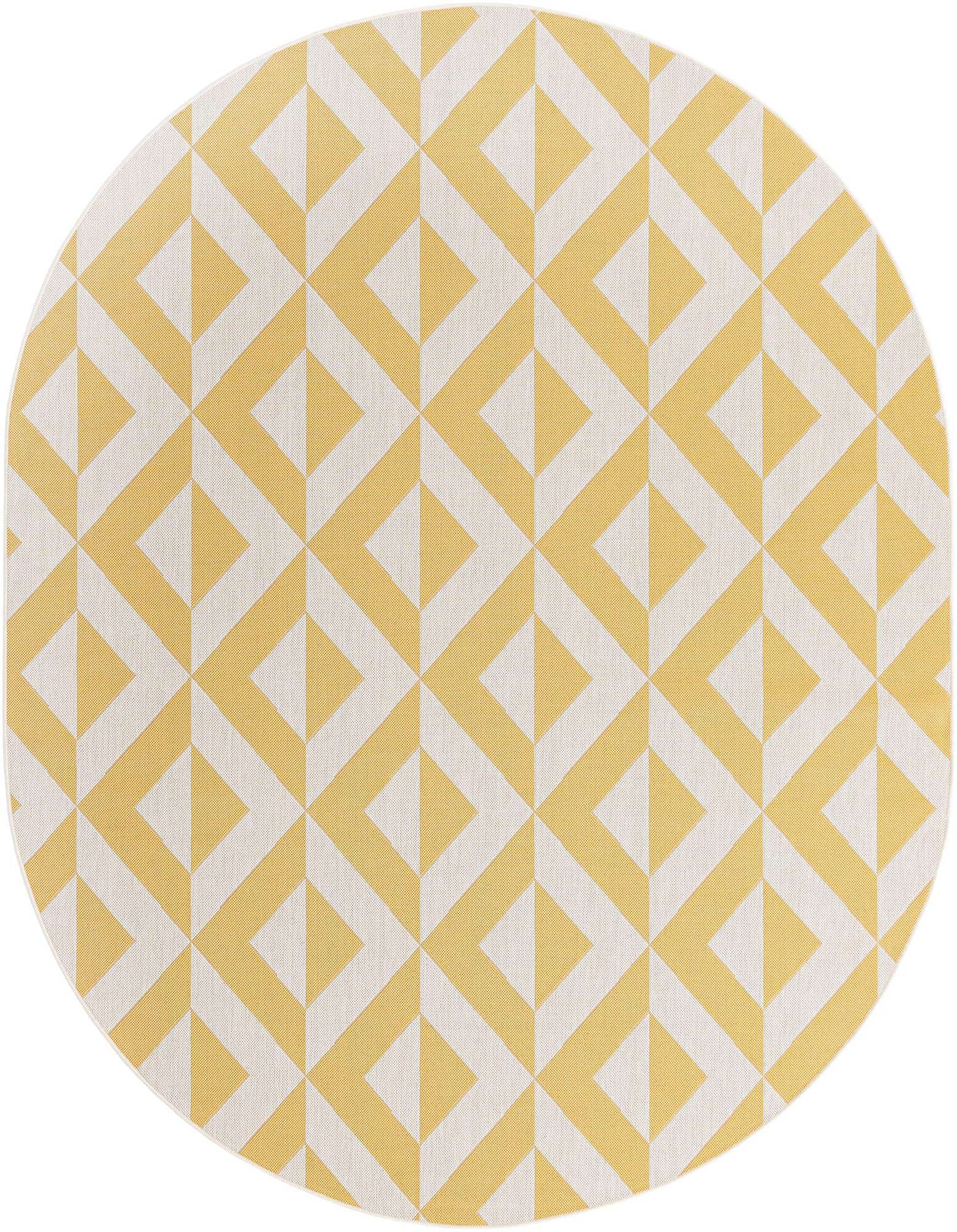 7' 10 x 10' Easy-Clean Jill Zarin Napa Indoor / Outdoor Oval Rug