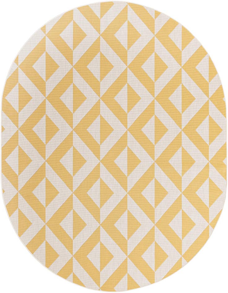 Detail image of 7' 10 x 10' Easy-Clean Jill Zarin Napa Indoor / Outdoor Oval Rug
