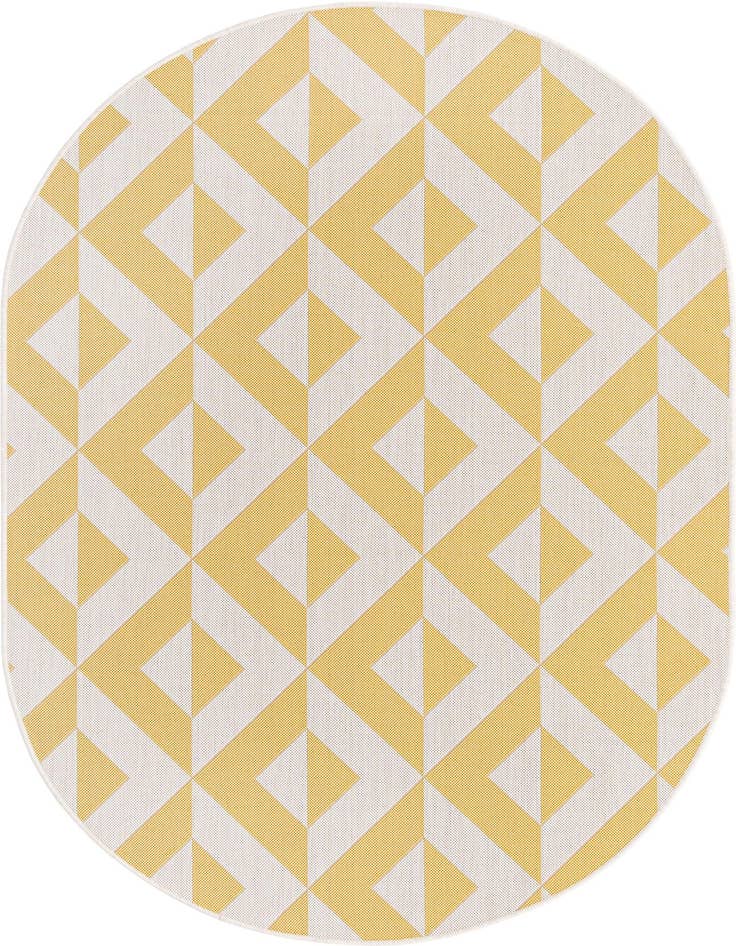 Detail image of 5' 3 x 8' Easy-Clean Jill Zarin Napa Indoor / Outdoor Oval Rug