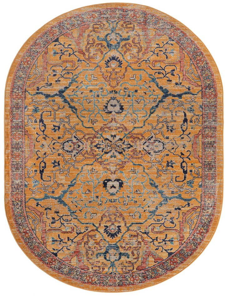 Detail image of 5' 3 x 8' Lola Oval Rug