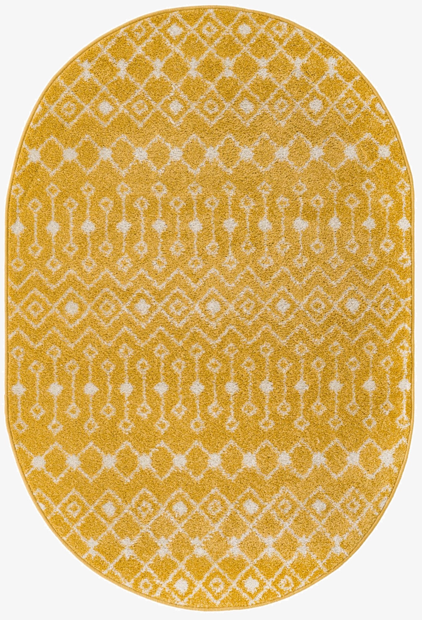 122cm x 183cm Moroccan Trellis Oval Rug