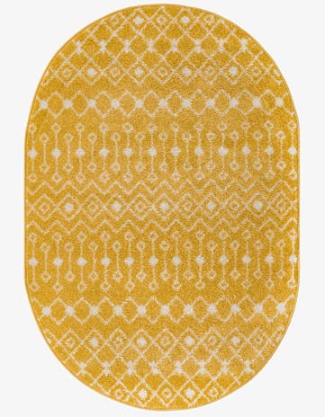 4' x 6' Moroccan Trellis Oval Rug