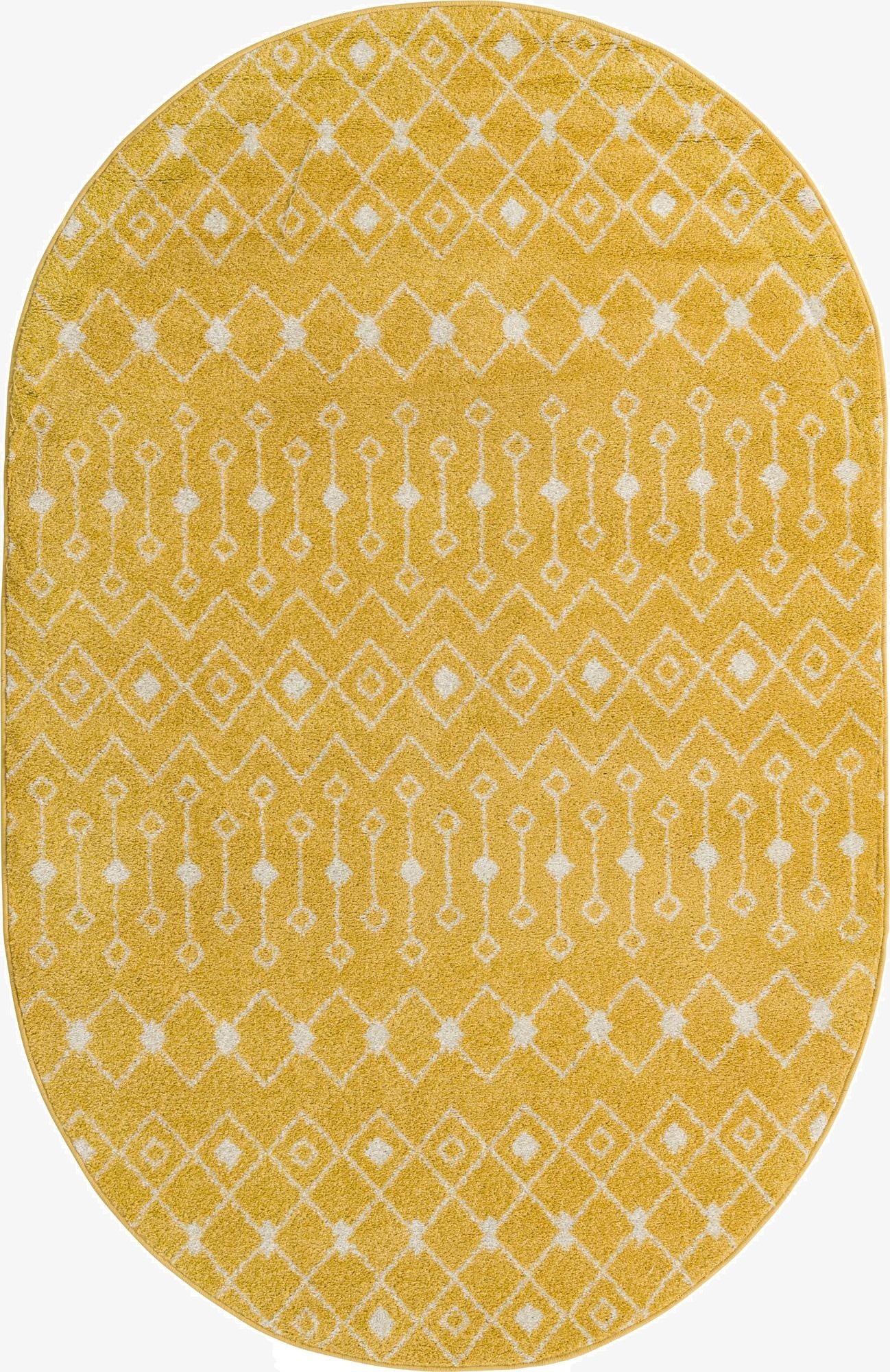 Primary image 160cm x 245cm Moroccan Trellis Oval Rug