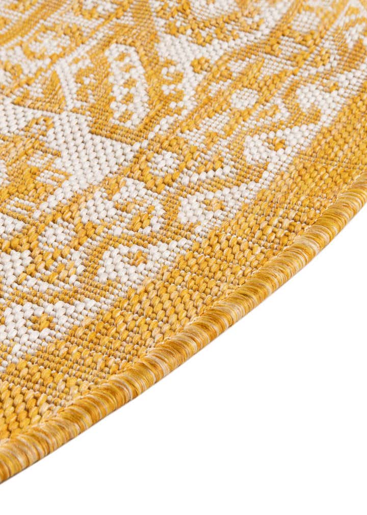 3' x 5' 3 Easy-Clean Aztec Indoor / Outdoor Oval Rug