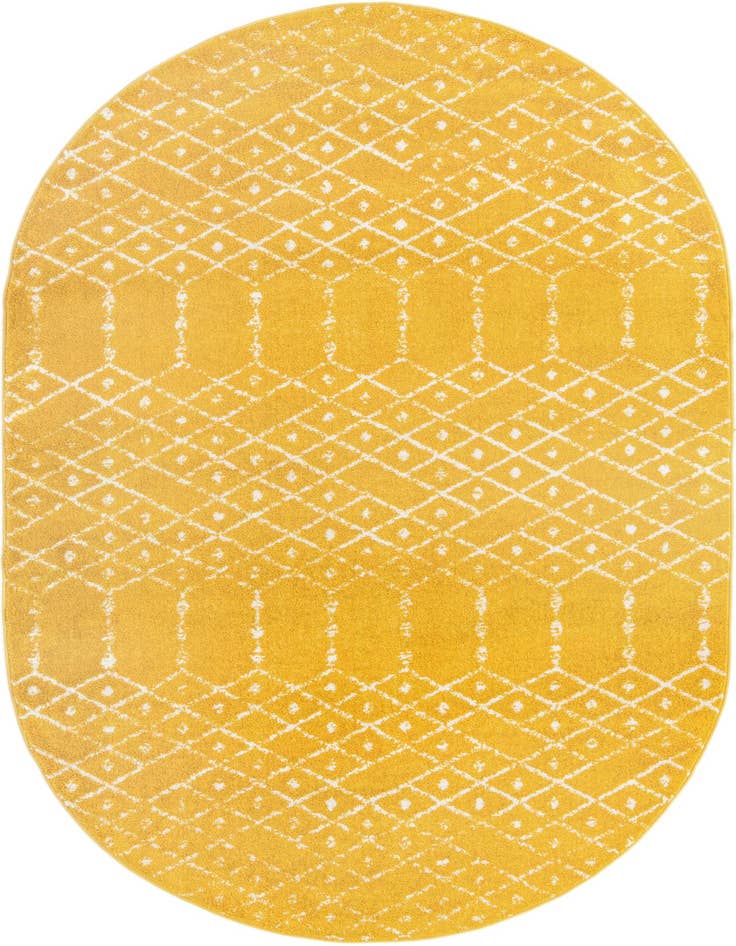 Detail image of 5' 3 x 8' Paxon Trellis Oval Rug