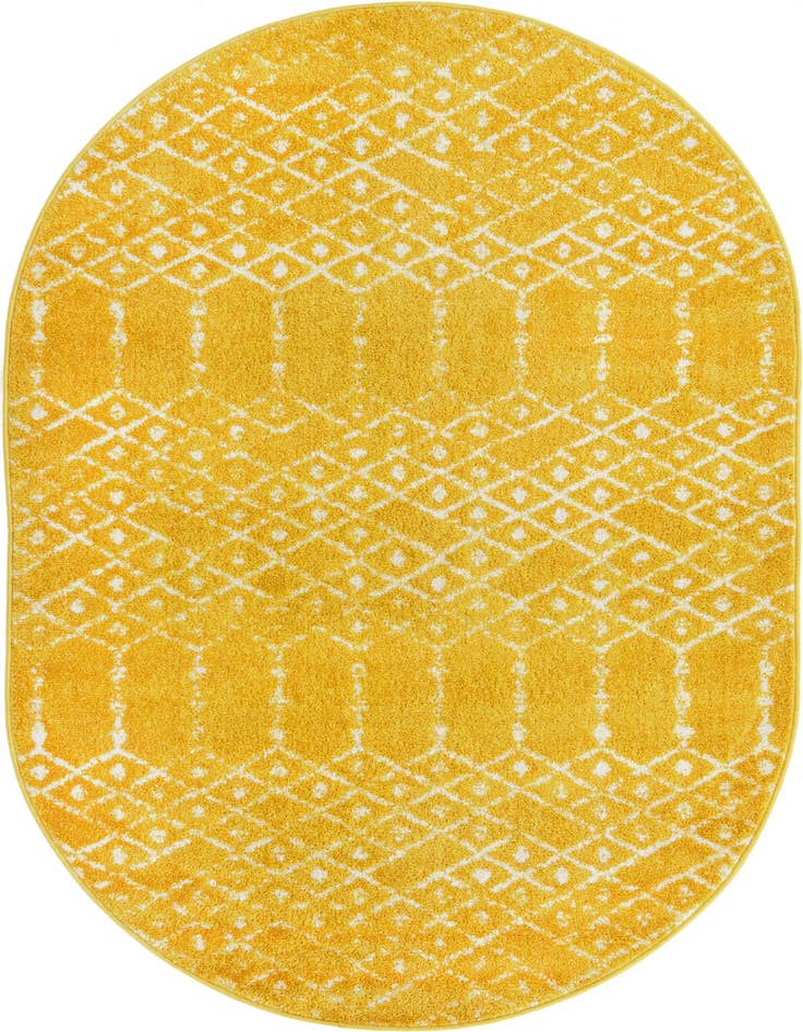 Detail image of 4' x 6' Paxon Trellis Oval Rug