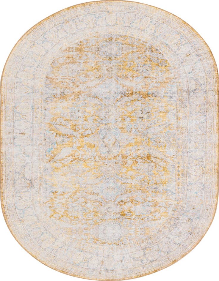 Detail image of 5' x 8' Washable Timeless Oval Rug