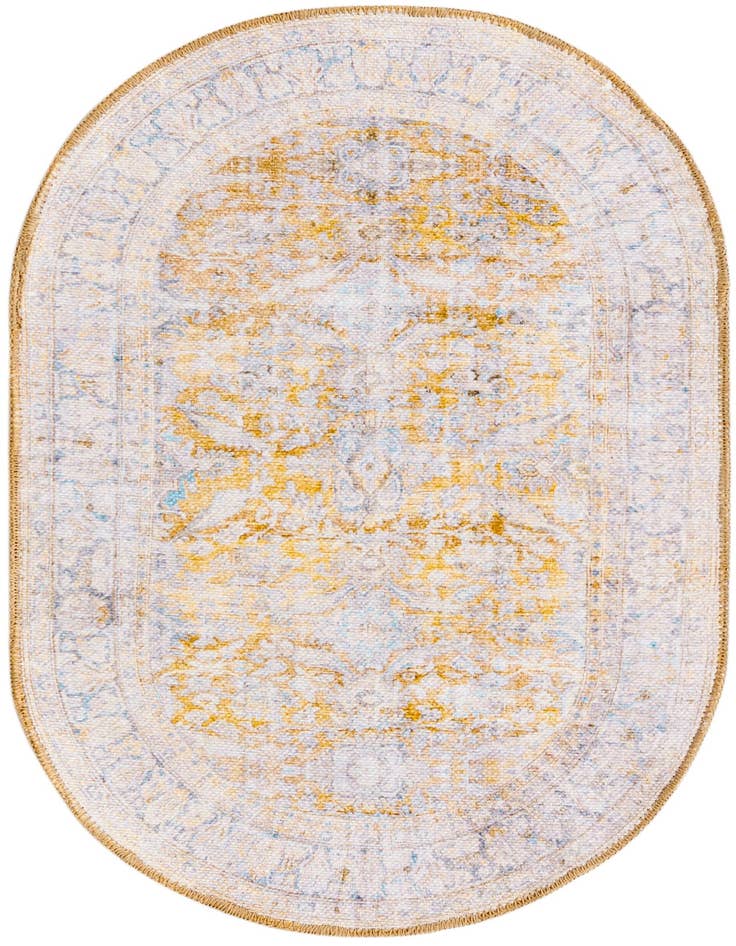 Detail image of 2' x 3' Washable Timeless Oval Rug