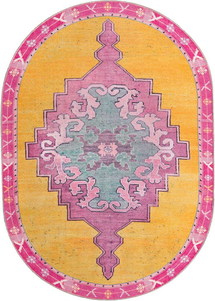 2' x 3' Washable Timeless Oval Rug