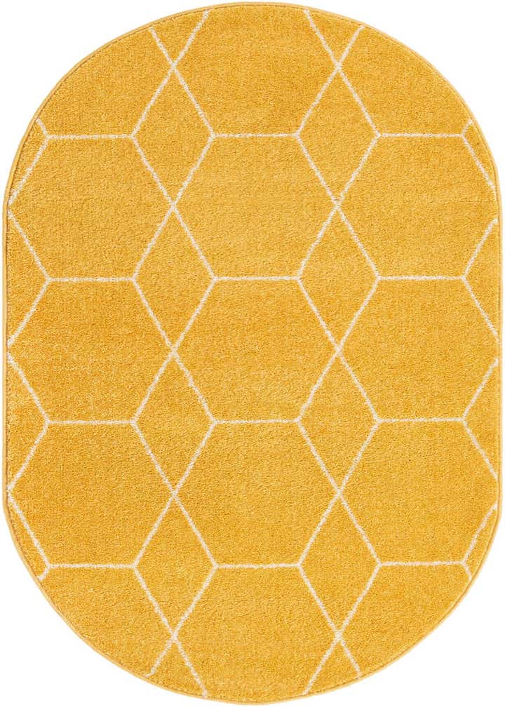 4' x 6' Trellis Frieze Oval Rug