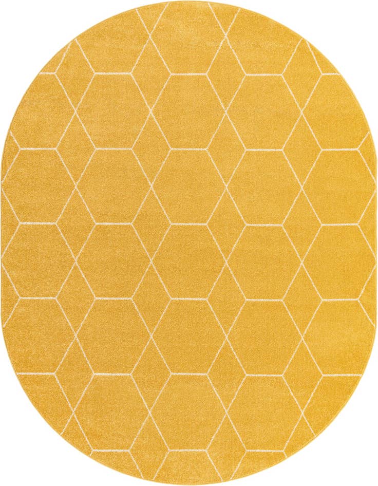 Detail image of 7' 10 x 10' Trellis Frieze Oval Rug