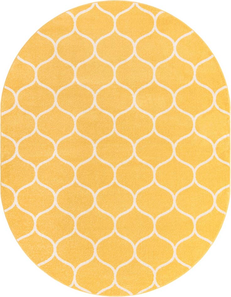 Detail image of 7' 10 x 10' Trellis Frieze Oval Rug