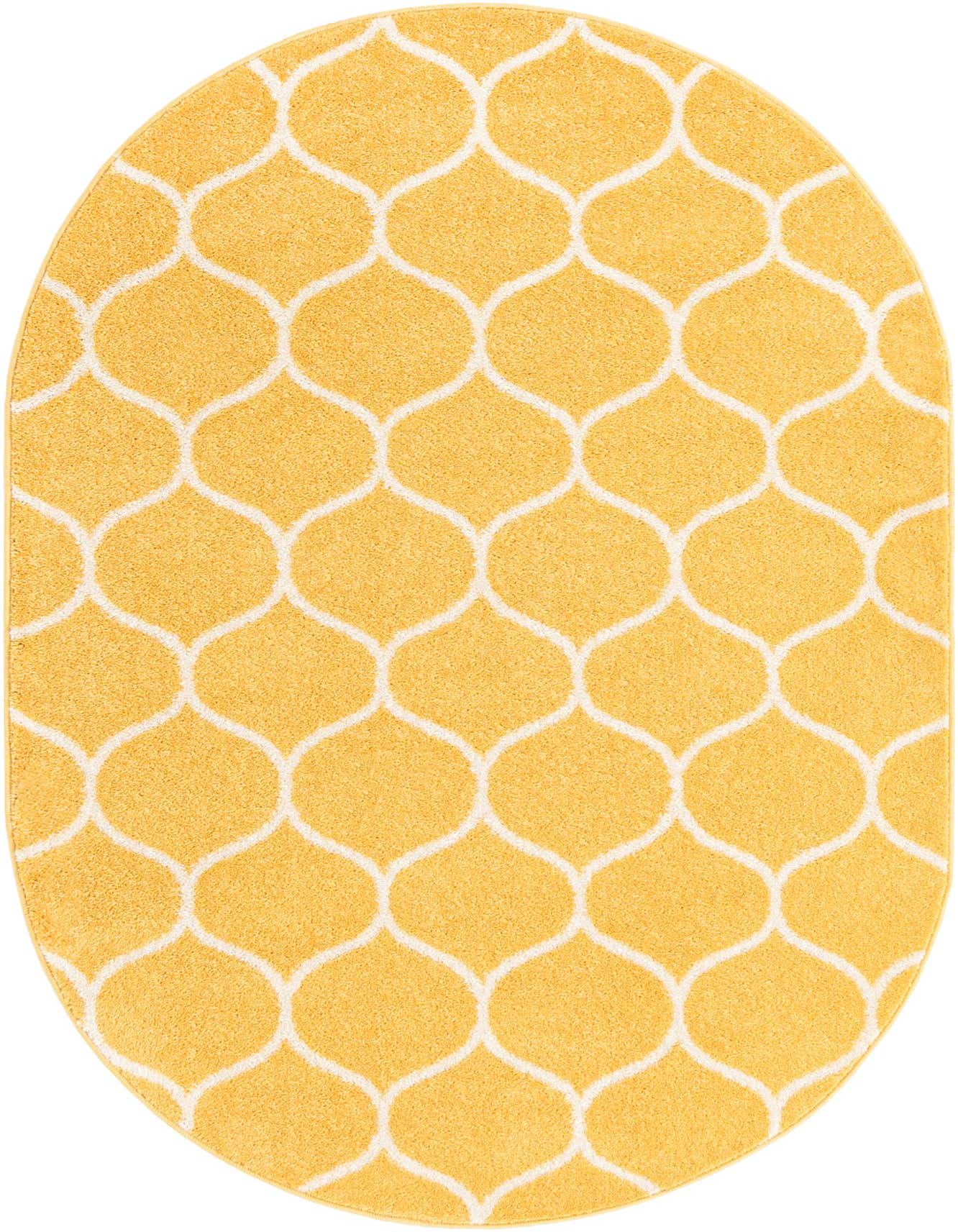 4' x 6' Trellis Frieze Oval Rug