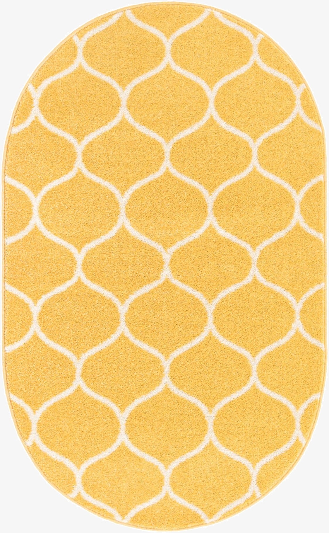 3' x 5' 3 Trellis Frieze Oval Rug