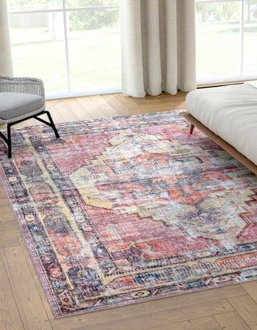 Yellow Pink Maahru Tapis