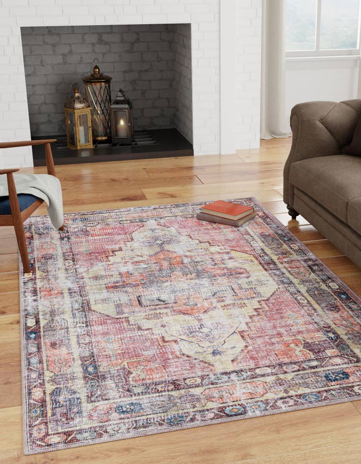 Detail image of 4' x 6' Washable Maahru Rug