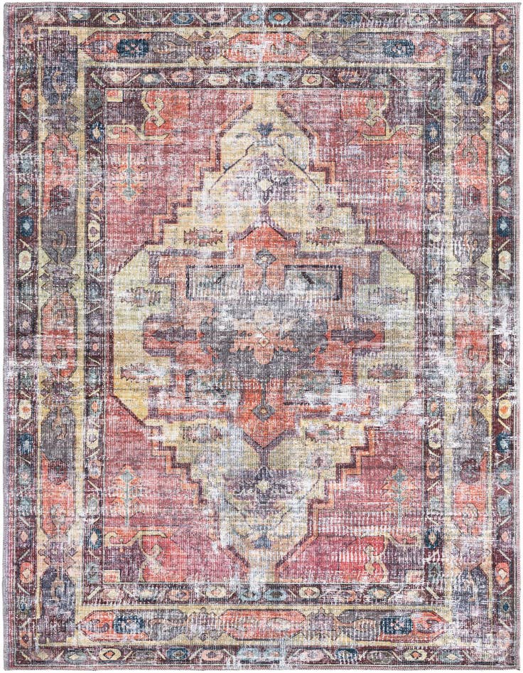 Detail image of 5' 3 x 8' Washable Maahru Rug