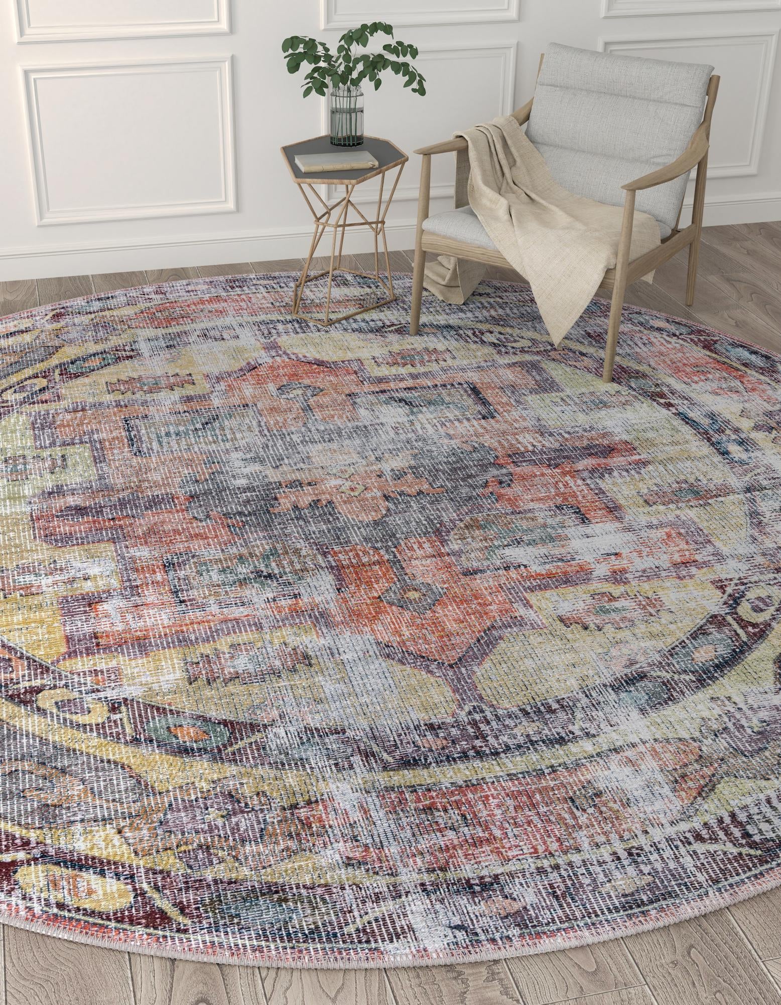100cm x 100cm Maahru Round Rug