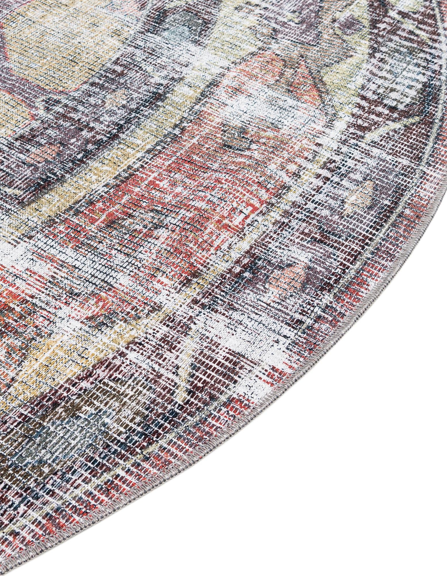 10' 6 x 10' 6 Washable Maahru Round Rug