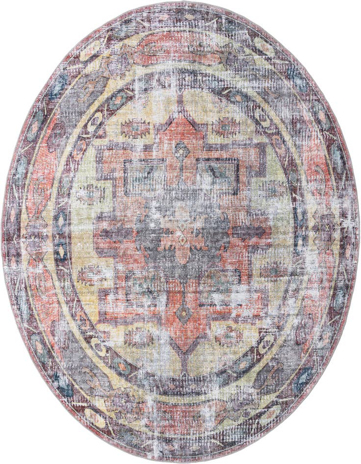 Detail image of 10' 6 x 10' 6 Washable Maahru Round Rug