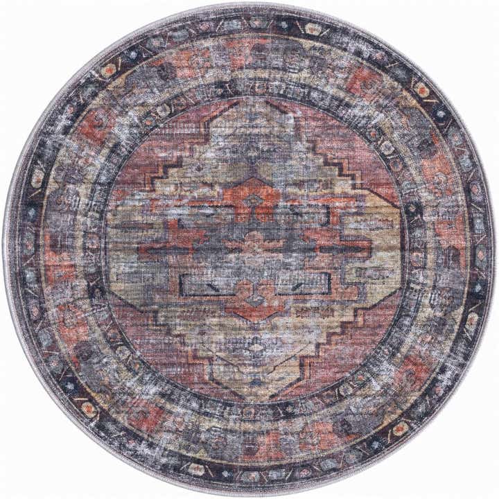 125cm x 125cm Maahru Rond Vloerkleed