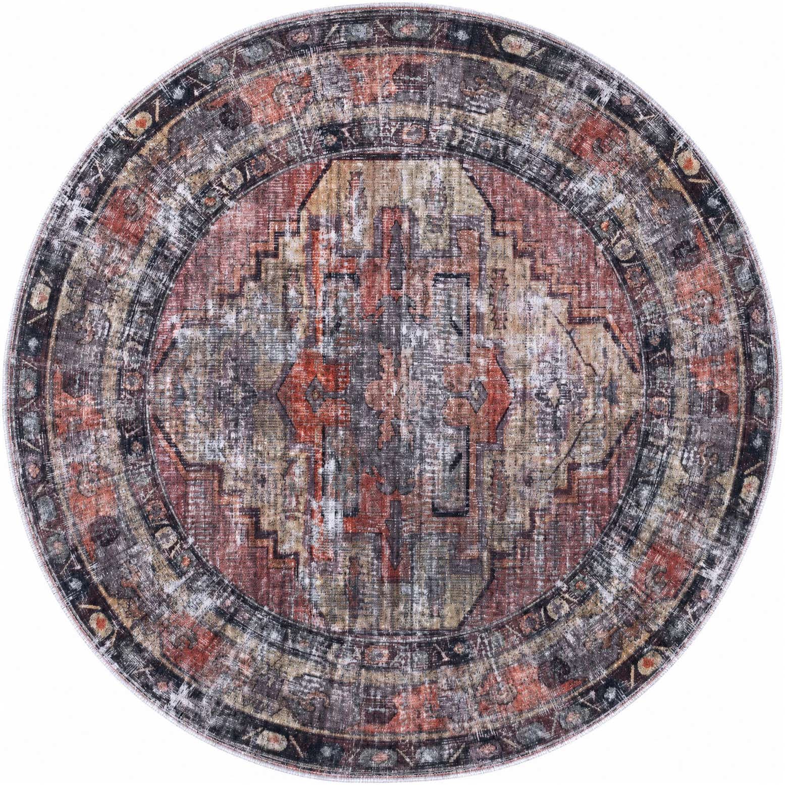 160cm x 160cm Maahru Alfombra redondo