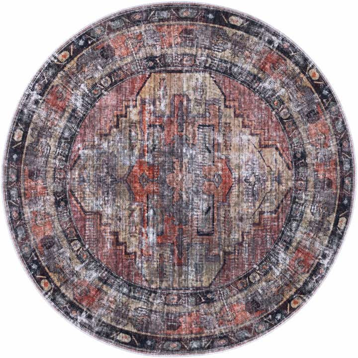 160cm x 160cm Maahru Alfombra redondo