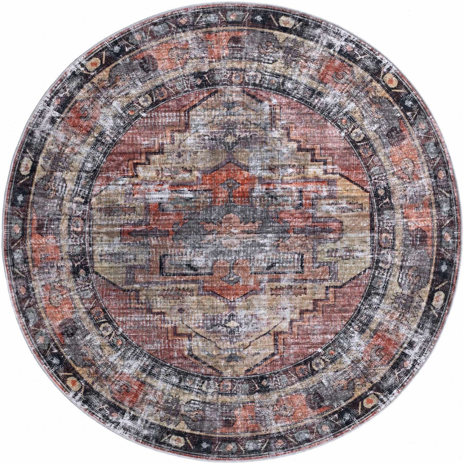 240cm x 240cm Maahru Rond Vloerkleed