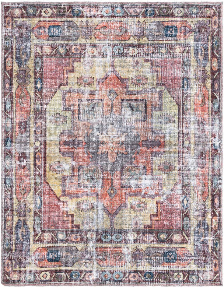 Detail image of 5' 3 x 5' 3 Washable Maahru Square Rug