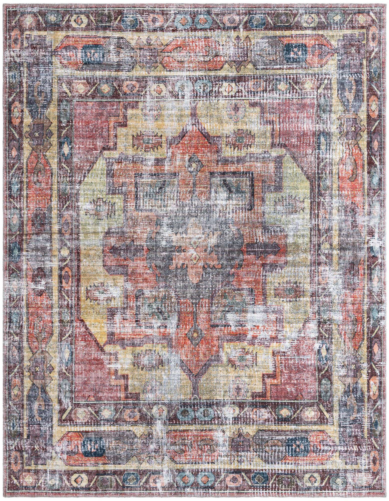 7' 3 x 7' 3 Washable Maahru Square Rug