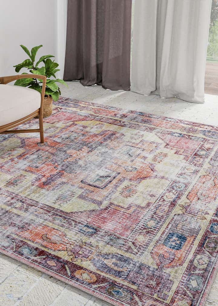 7' 3 x 7' 3 Washable Maahru Square Rug