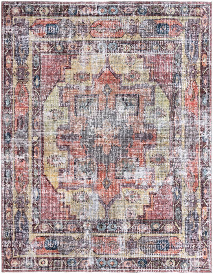 Detail image of 10' 6 x 10' 6 Washable Maahru Square Rug