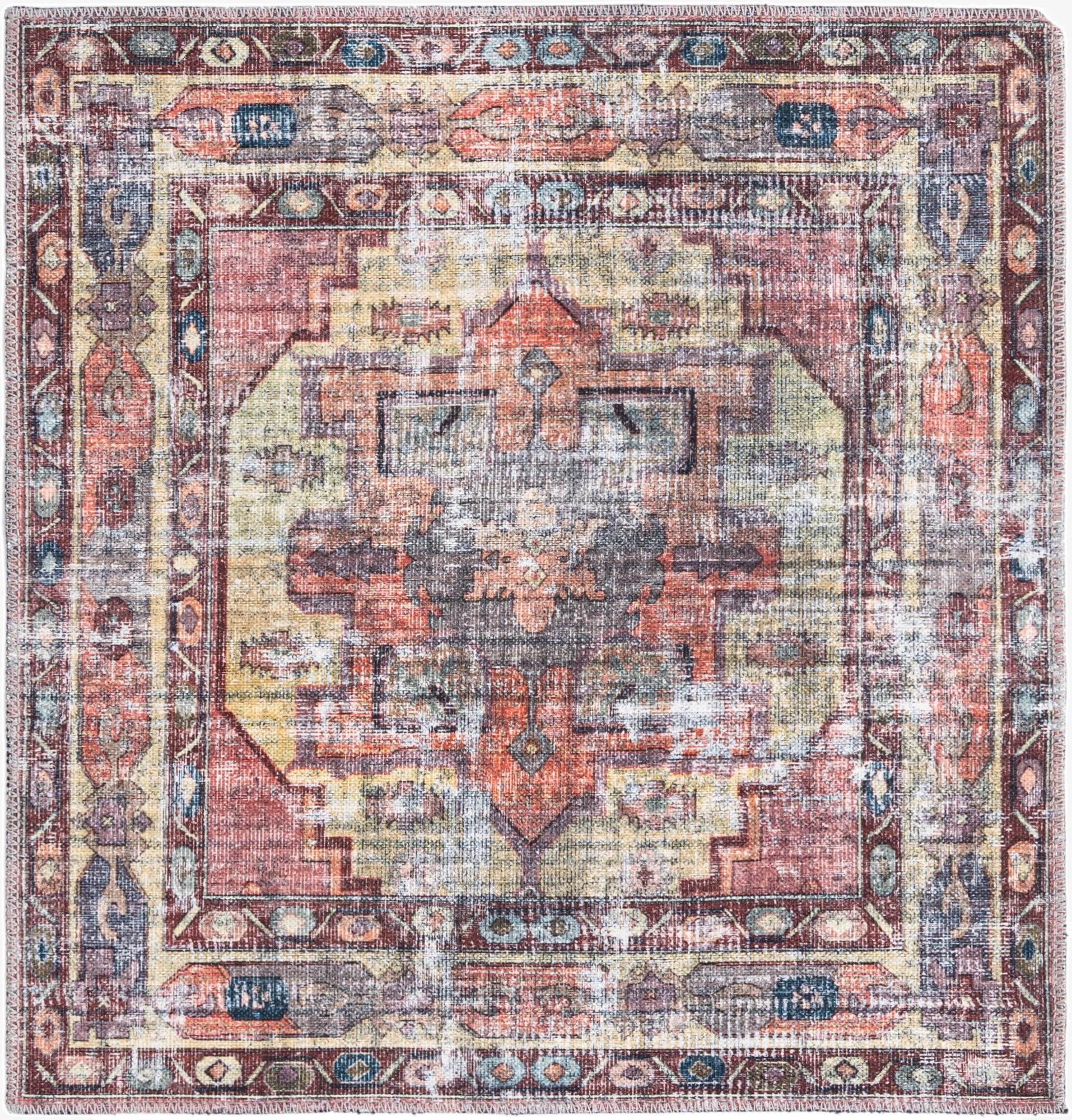 Primary image  3' 3 x 3' 3  Washable Maahru Square Rug