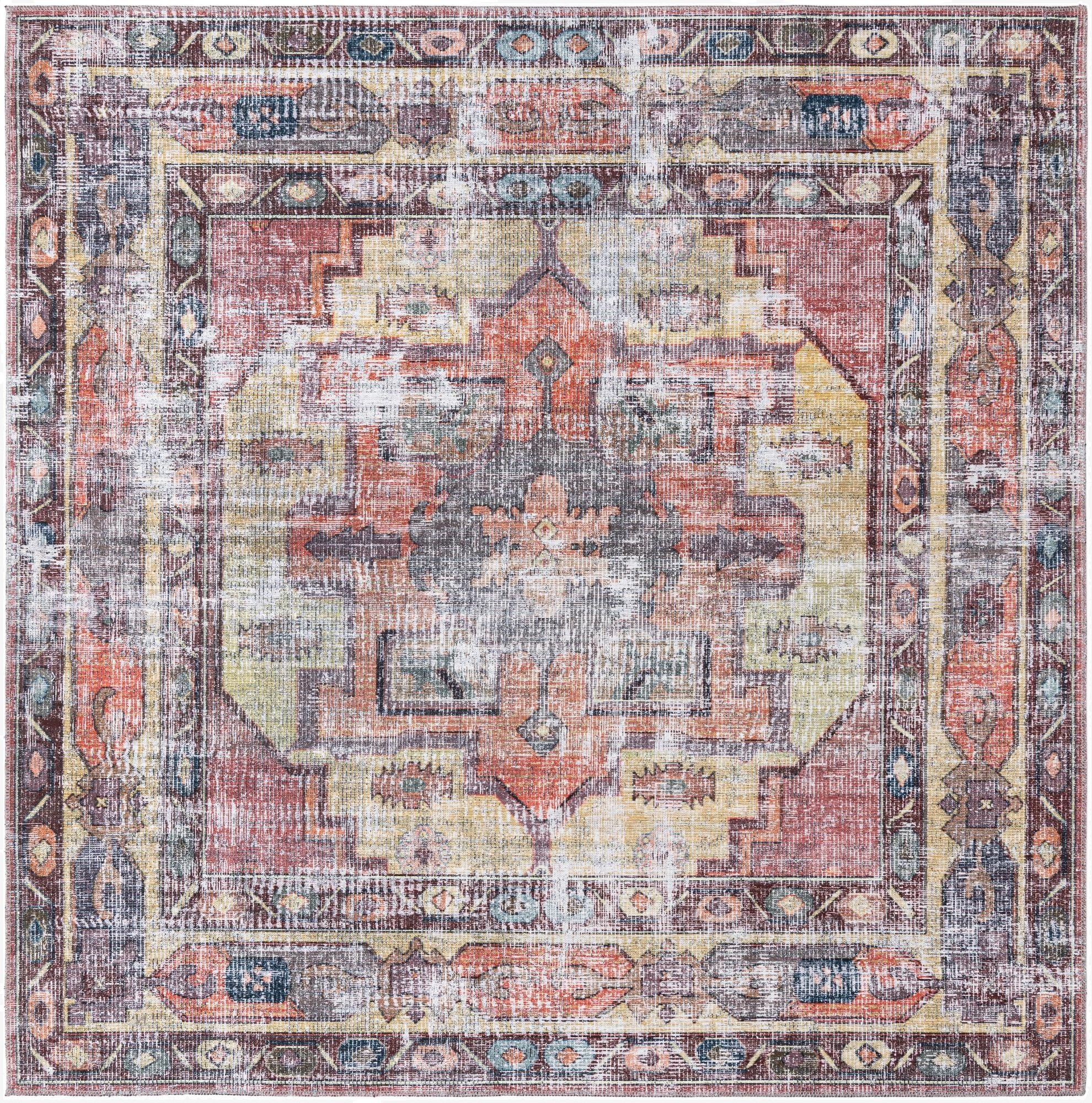 Primary image 7' 10 x 7' 10  Washable Maahru Square Rug