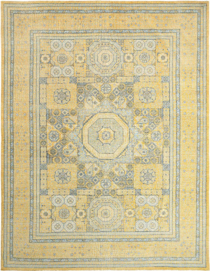 Detail image of 8' 9 x 12' 7 Hand Knotted Amina Rug