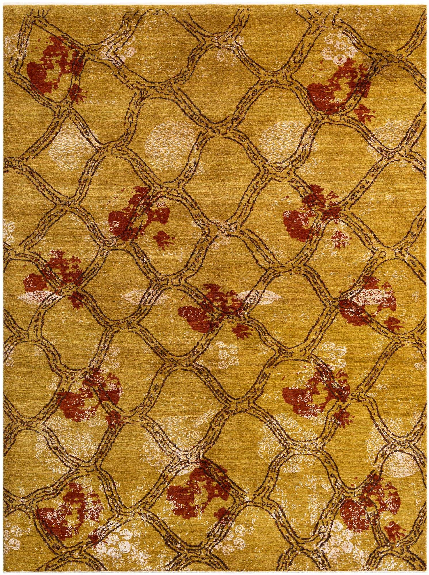 5' 7 x 7' 5 Hand Knotted Anar Rug