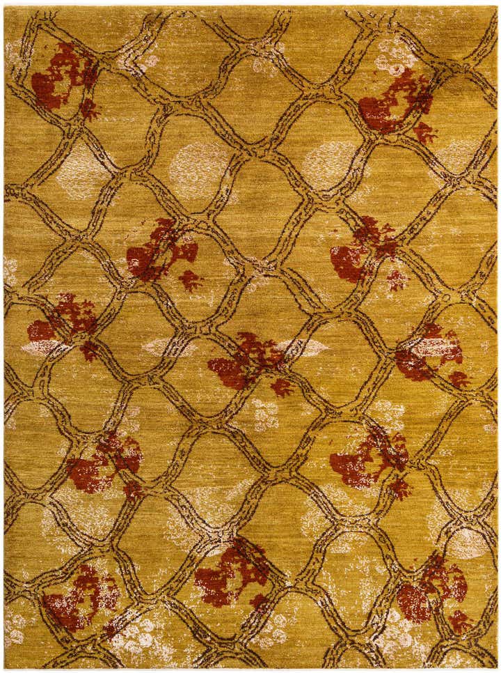 5' 7 x 7' 5 Hand Knotted Anar Rug