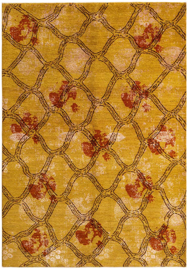 Detail image of 5' 5 x 7' 10 Hand Knotted Anar Rug