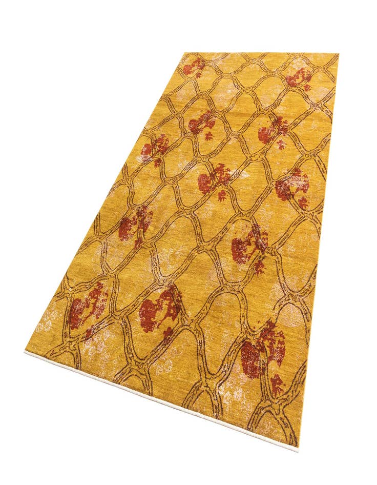 Detail image of 6' 6 x 10' 1 Hand Knotted Anar Rug