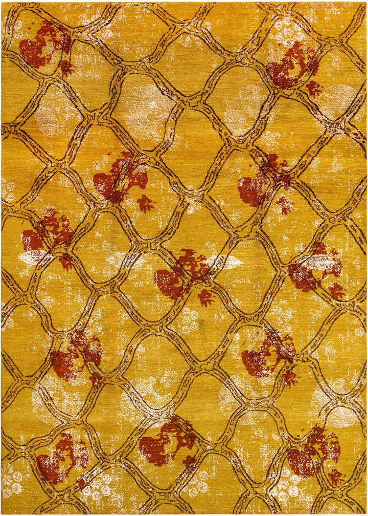 6' 6 x 10' 1 Hand Knotted Anar Rug
