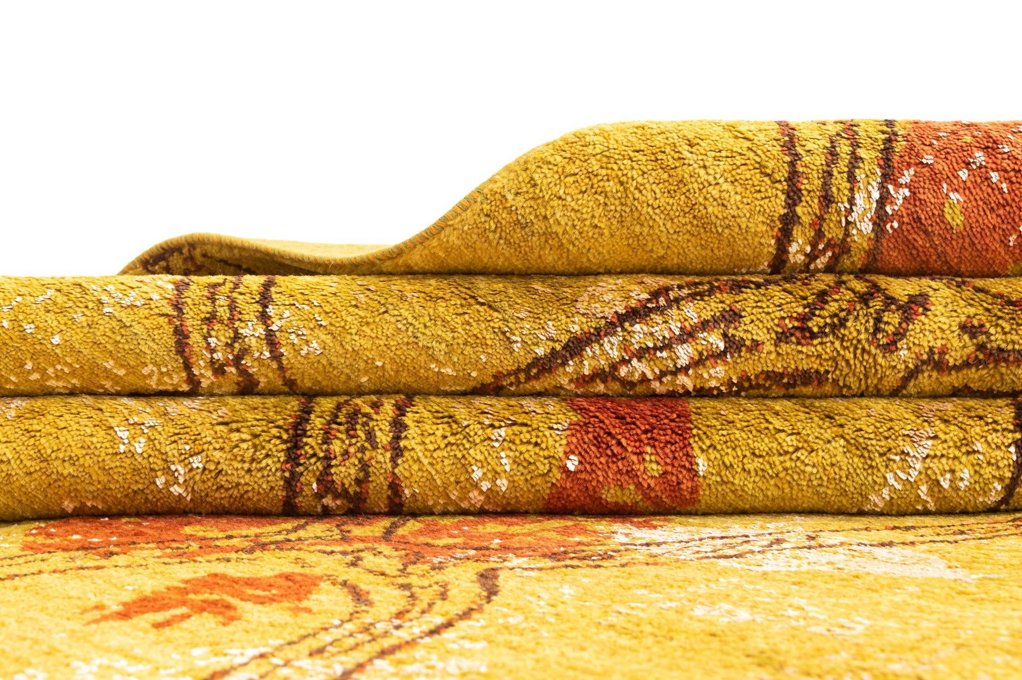 6' 7 x 10' Hand Knotted Anar Rug