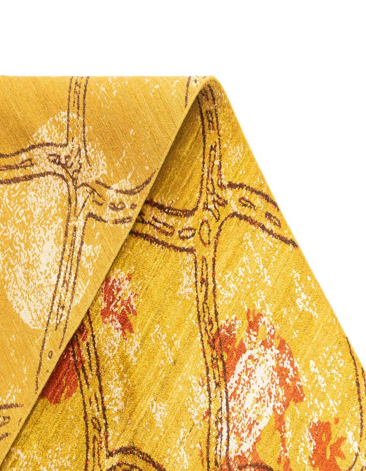 Detail image of 6' 7 x 10' Hand Knotted Anar Rug