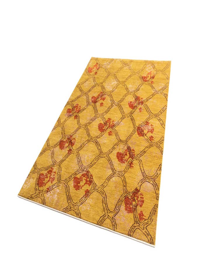 Detail image of 6' 10 x 9' 9 Hand Knotted Anar Rug