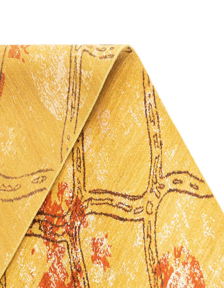 Detail image of 6' 10 x 9' 9 Hand Knotted Anar Rug